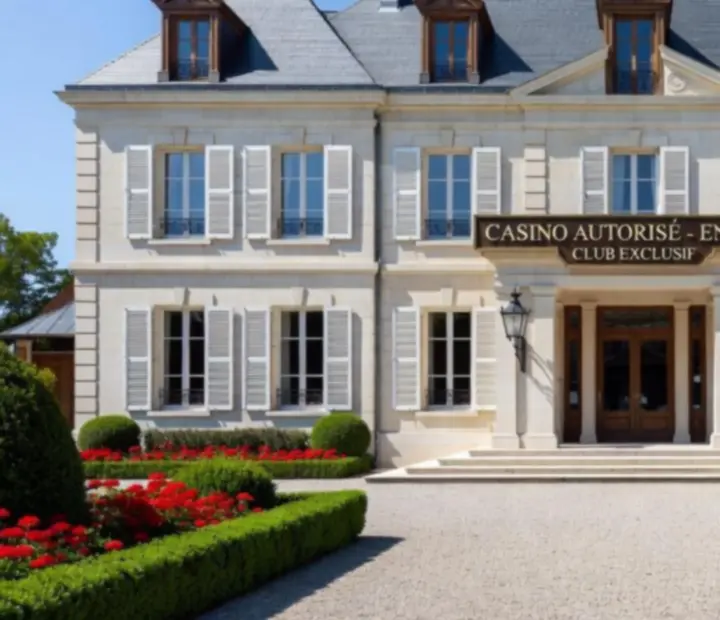 Façade d'un casino français de style contemporain