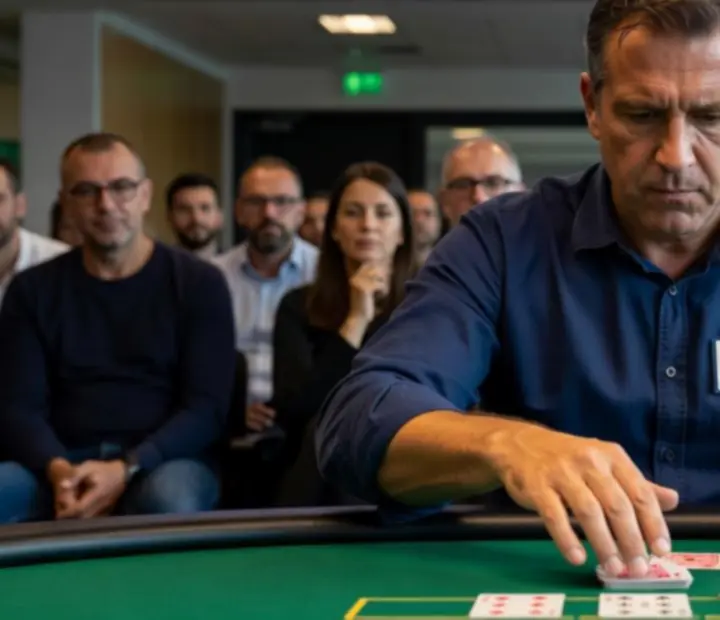 Moments forts d'un tournoi de cartes dans un club français